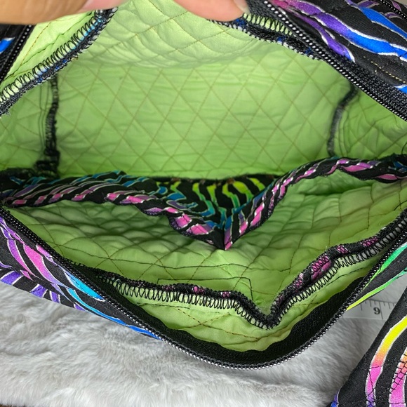 Rainbow Zebra Print Shoulder Purse-100% Durable Cotton - Picture 5 of 8